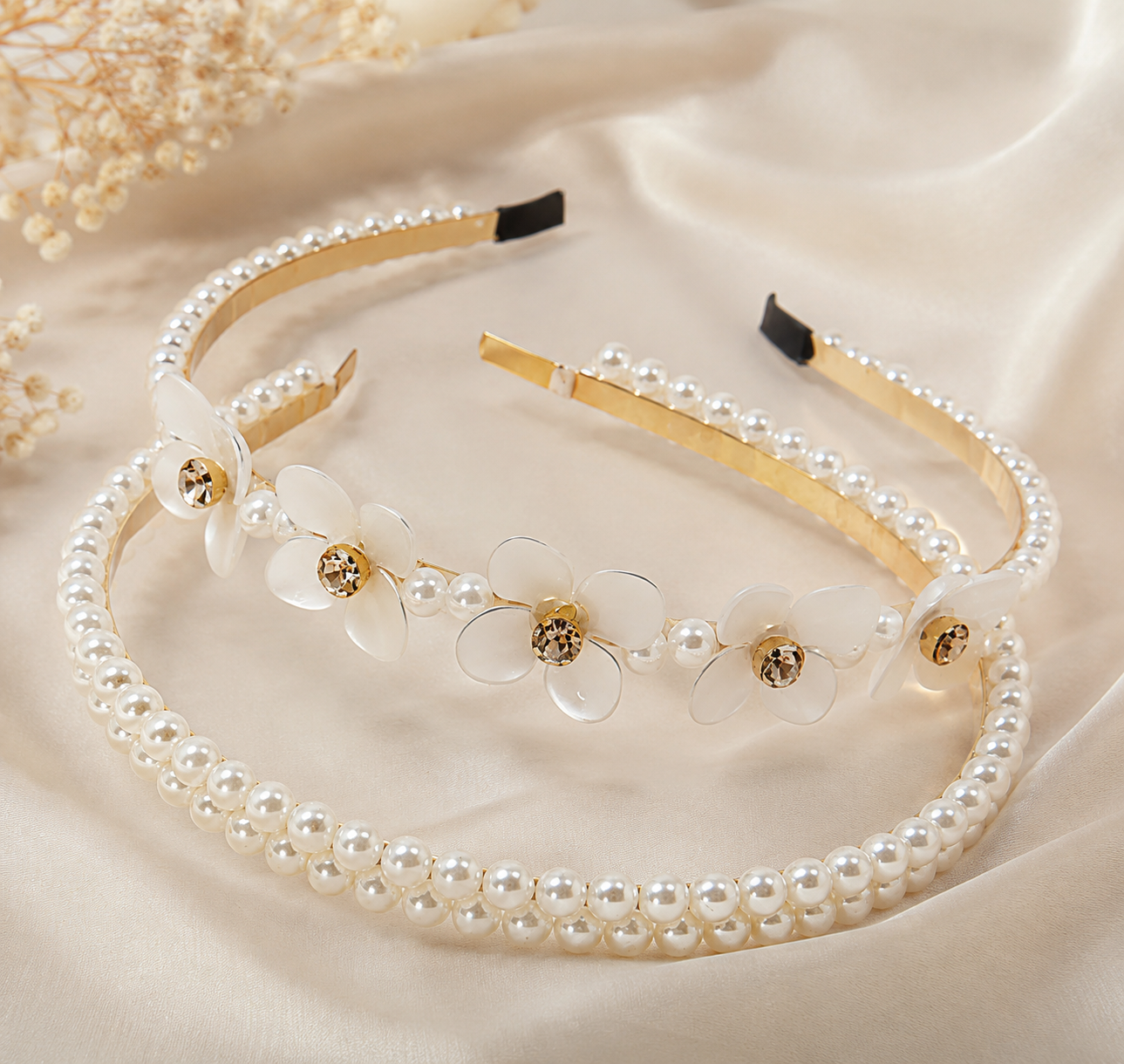 Pearl Flower Hairband