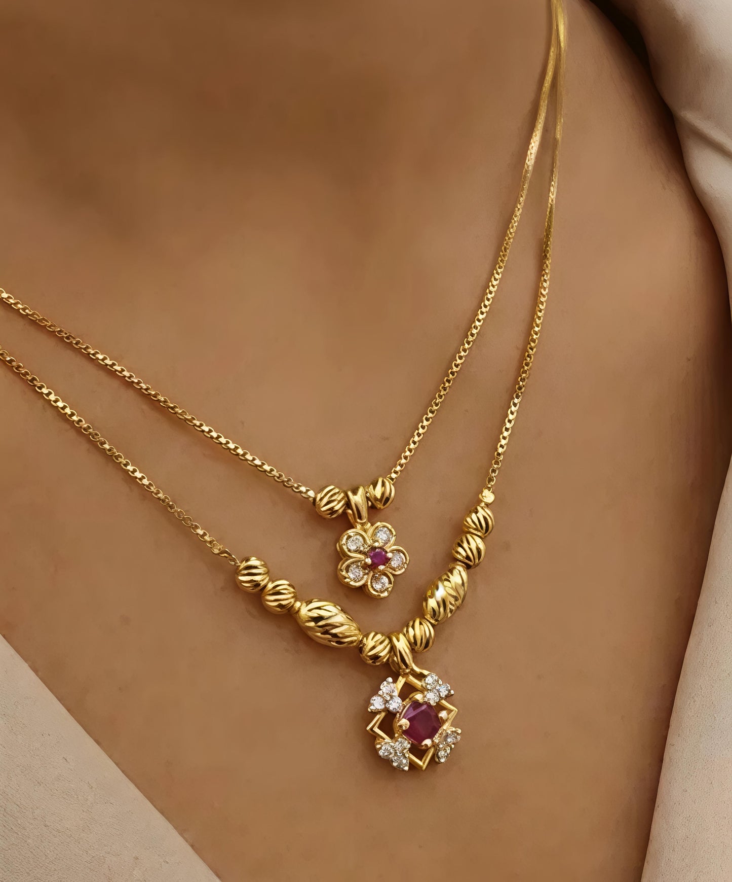 Gold Double Layer Chain