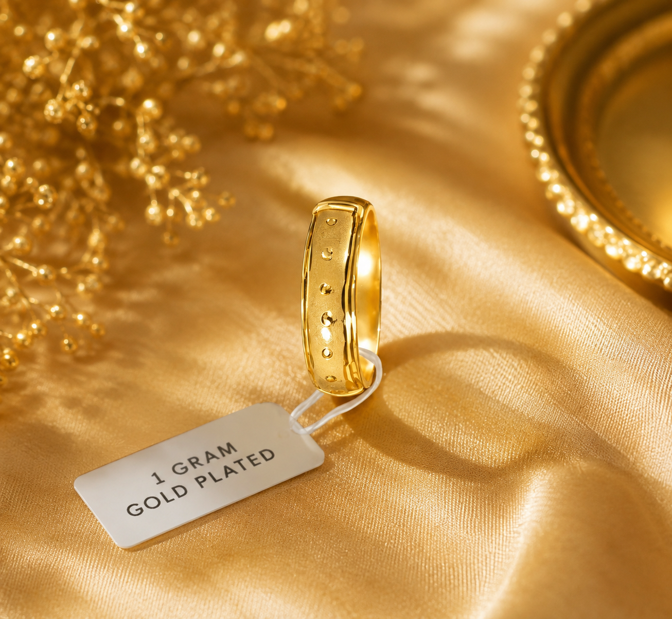 1 Gram Gold Platted Ring